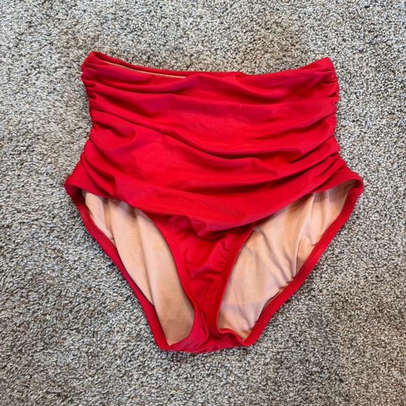J.CREW Ruched high-rise full-coverage bikini bottom size Xs - Picture 3 of 5